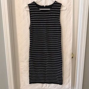 Alice + Olivia black/ white stripe bodycon dress